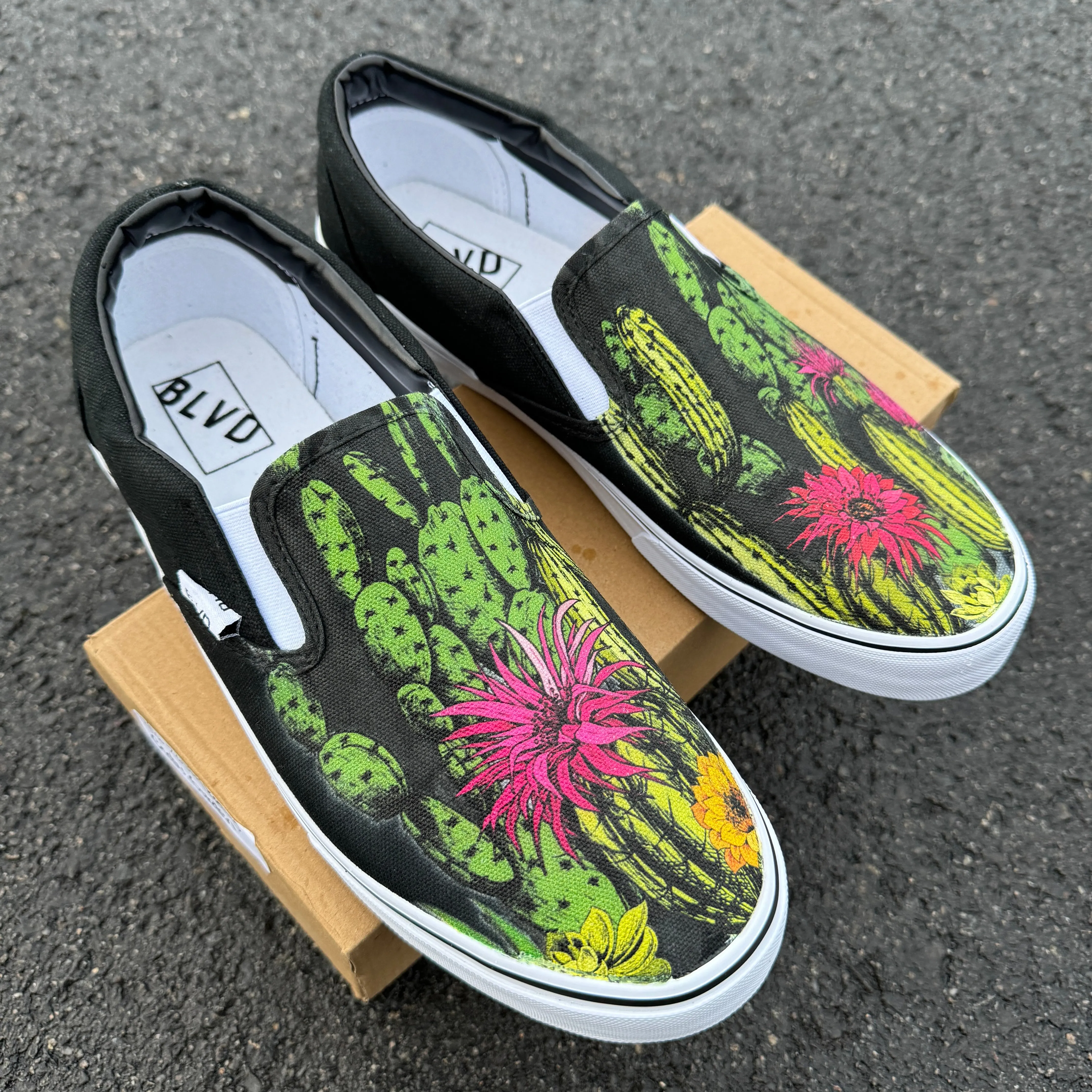 Cactus Theme BLVD Original Slip On Shoes