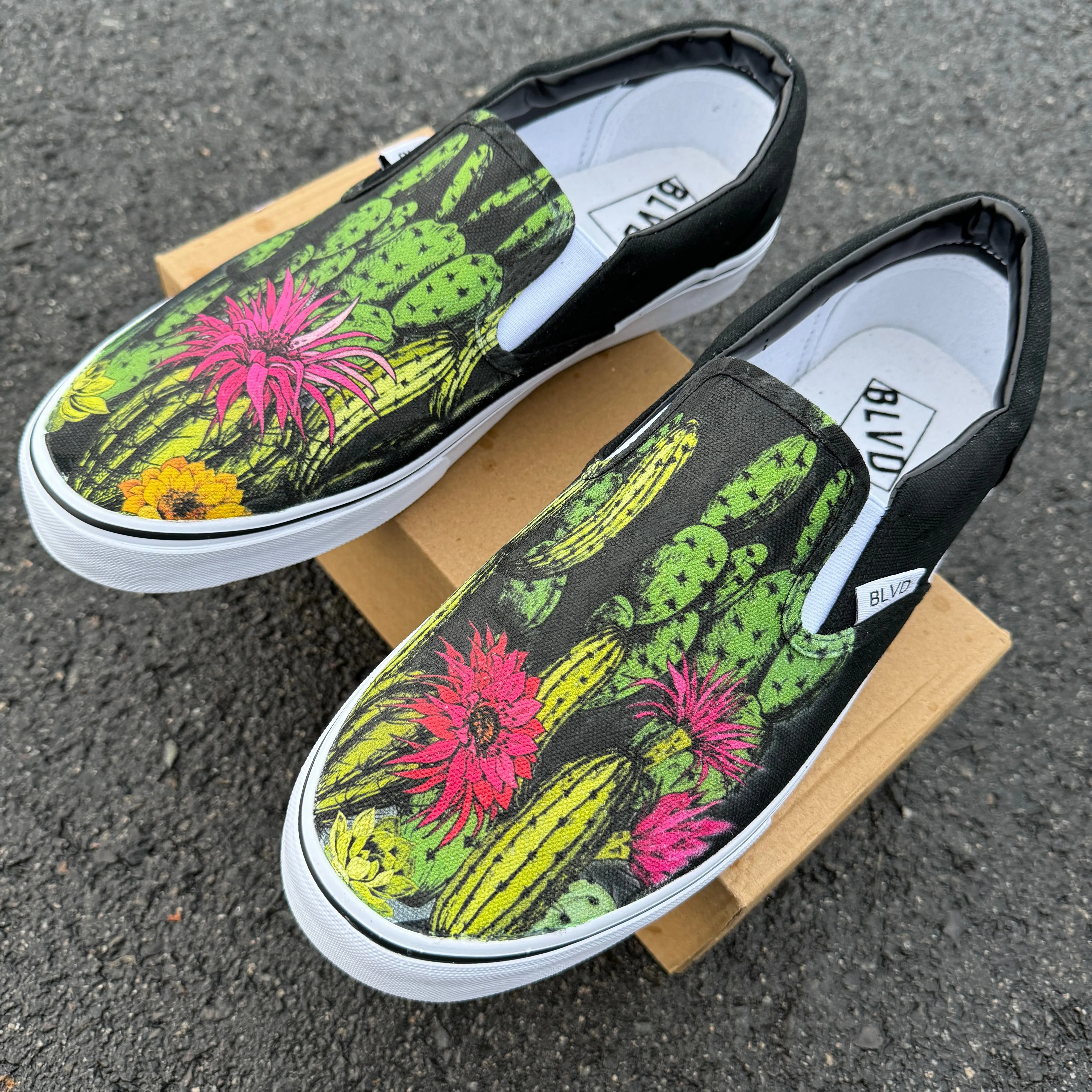 Cactus Theme BLVD Original Slip On Shoes