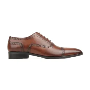 Chano - Men's Brown Calf Leather Oxford Shoe