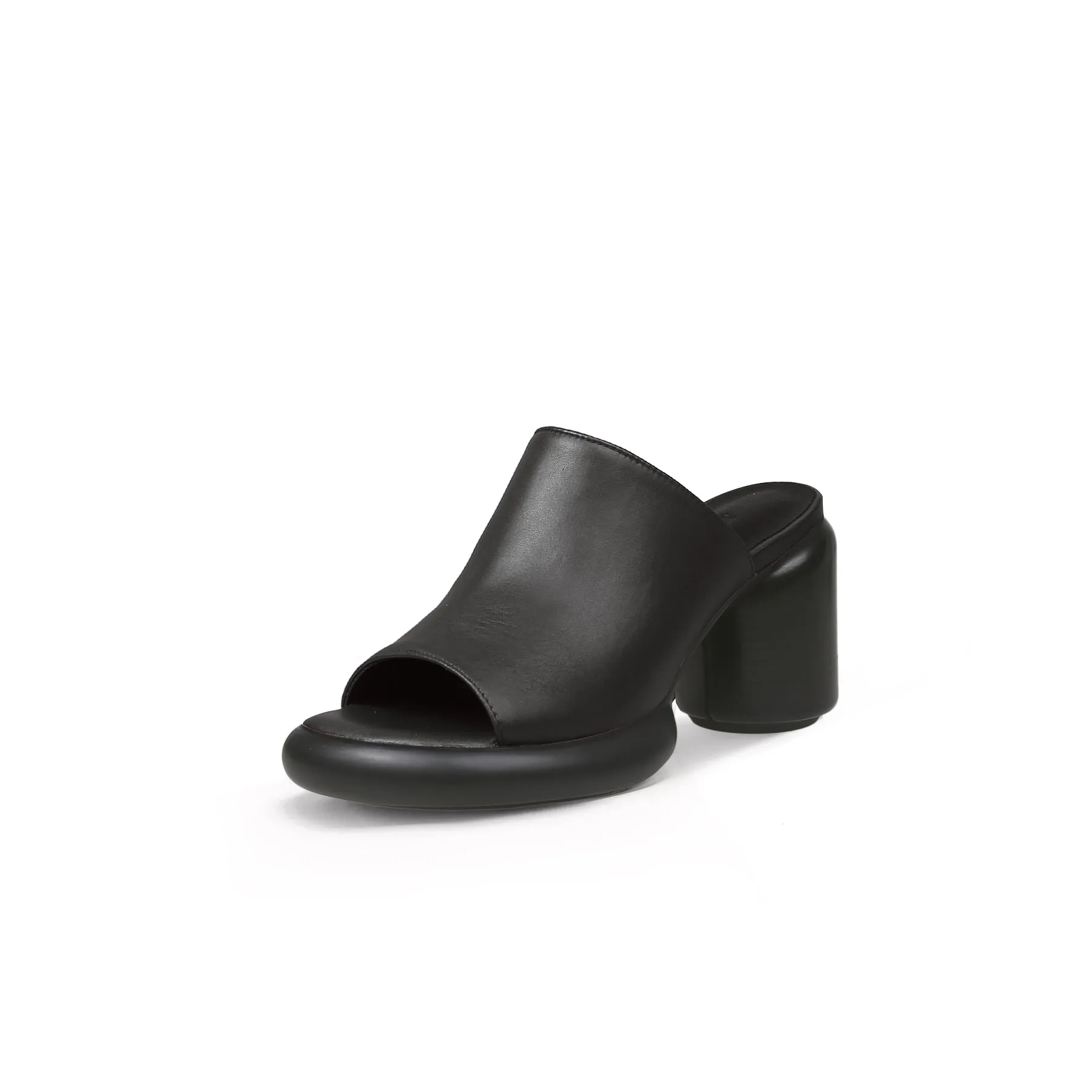 Chunky Rounded Heel Platform Mules