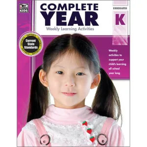 Complete Year Kindergarten Workbook Grade Kinder