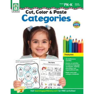 Cut Color & Paste Grade Preschool-Kinder