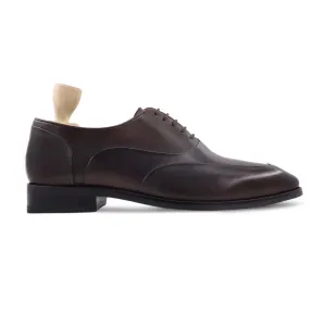 Elroy - Men's Dark Brown Calf Leather Oxford Shoe