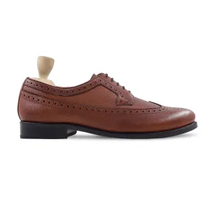 Kaiya - Men's Oxblood Pebble Grain Leather Derby Shoe