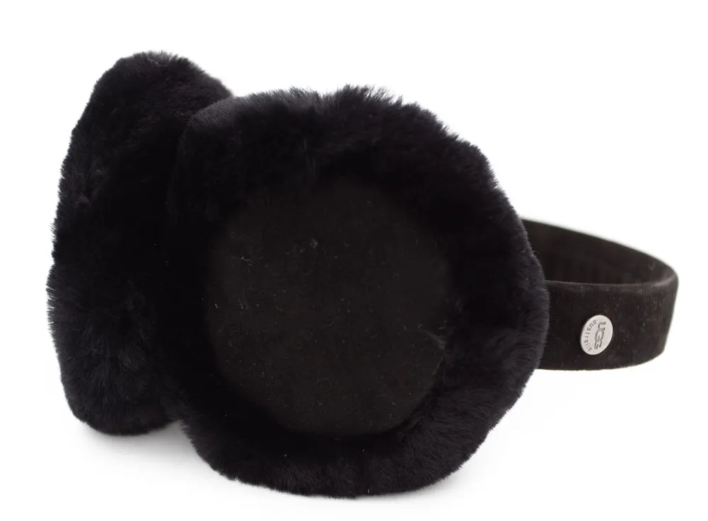 Kids Shearling Earmuff in Black by UGG