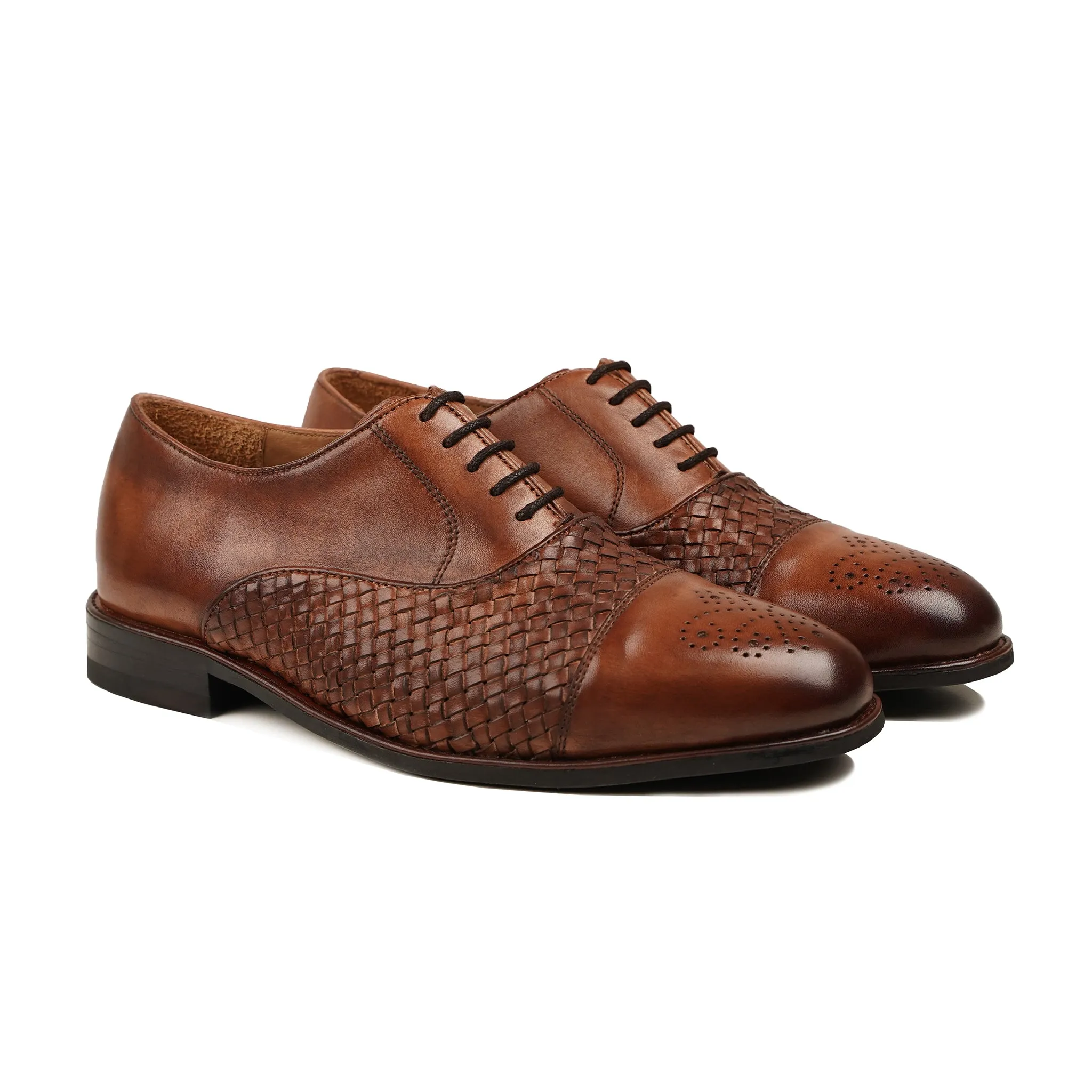 Kiruko - Men's Brown Calf Leather Oxford Shoe