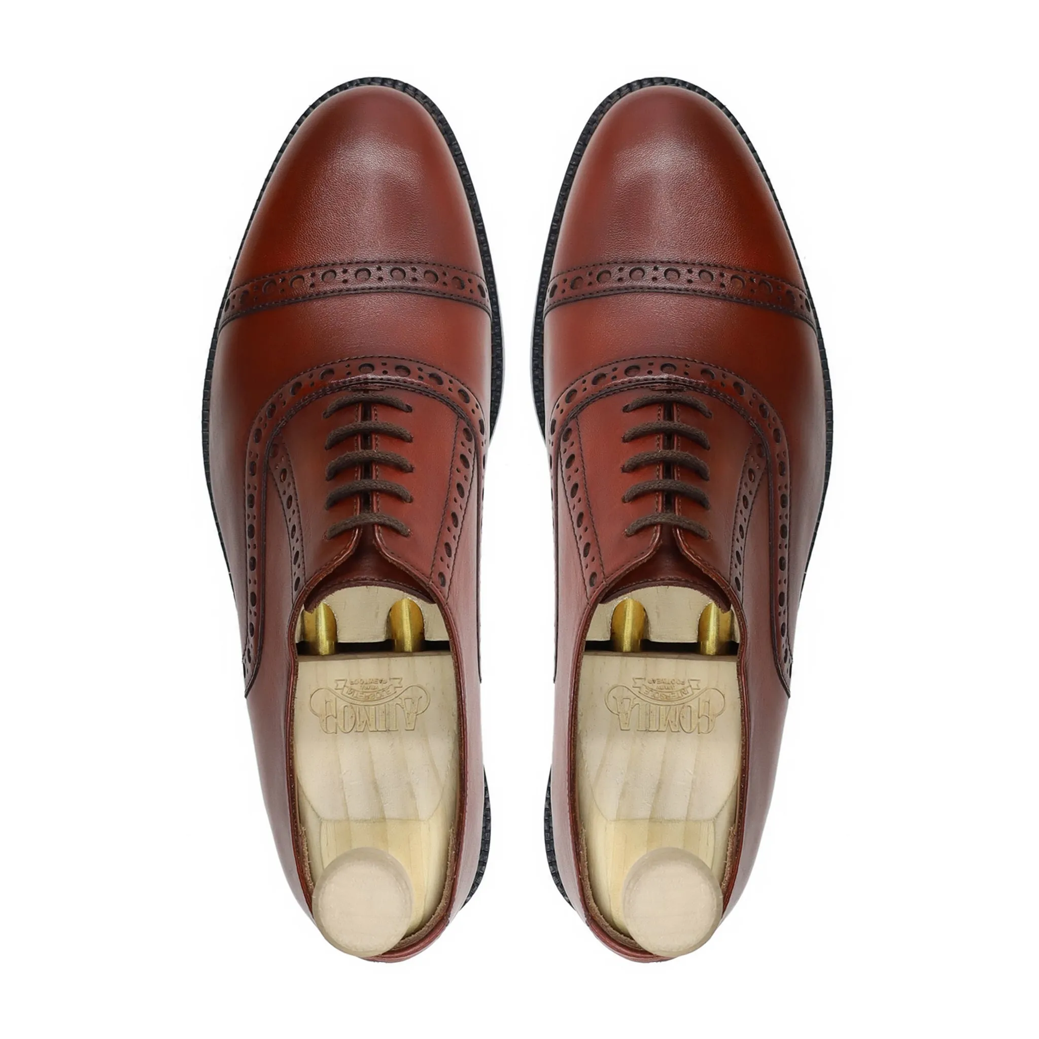 Livermix - Men's Brown Calf Leather Oxford Shoe