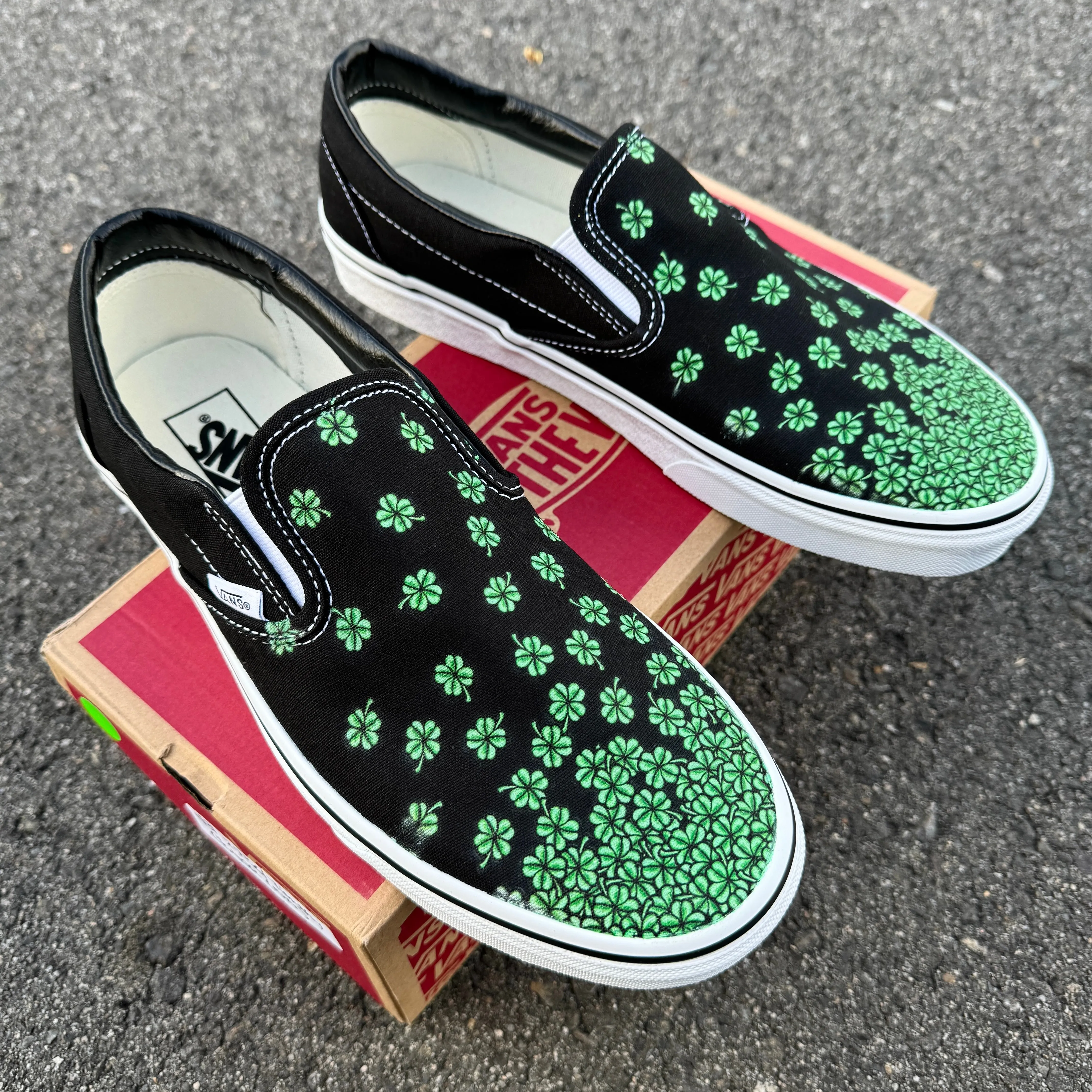 Lucky Clover Slip Ons