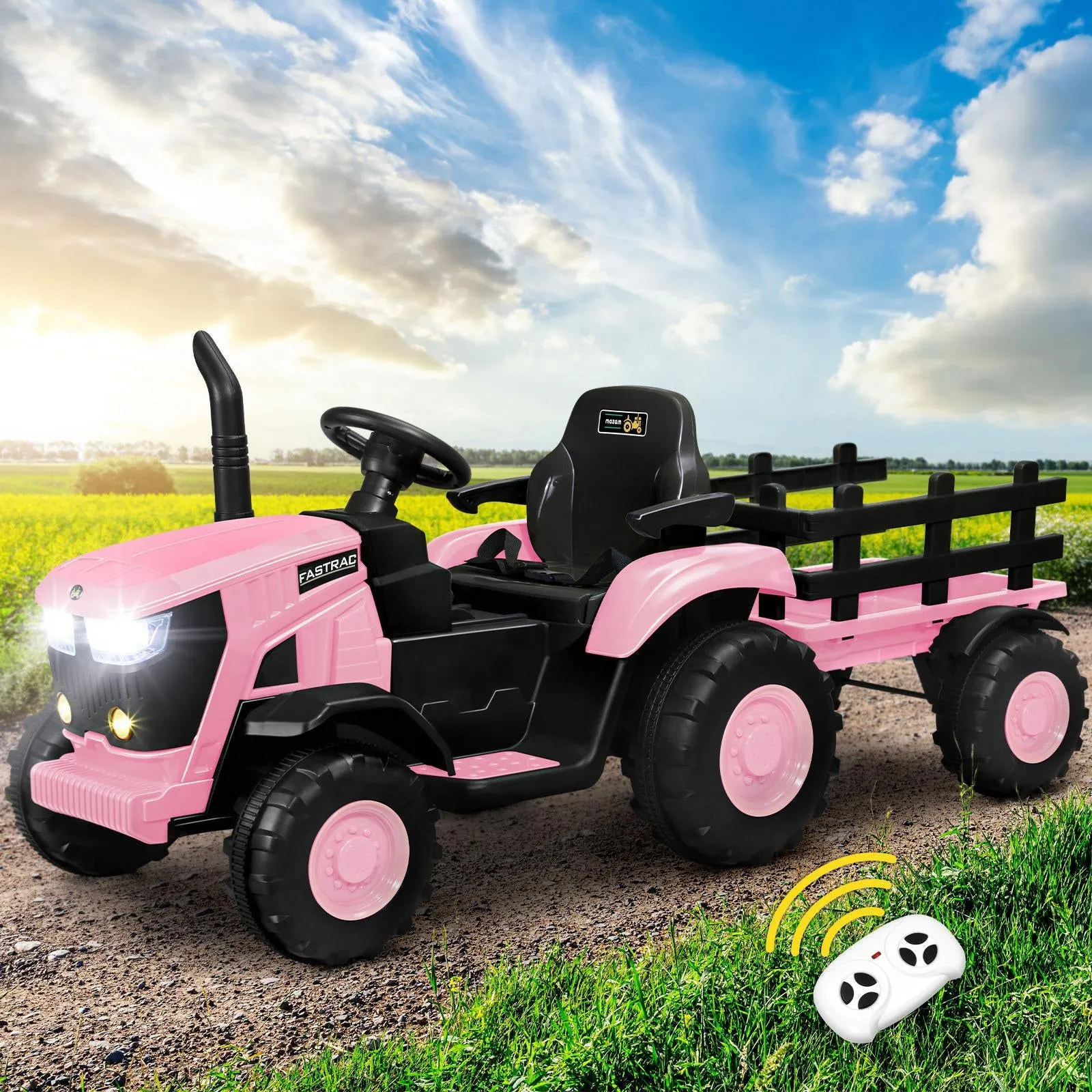 Mazam Kids XL Ride On Tractor Toy Battery Electric Operated Car Remote Toddler