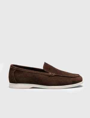 Men Brown Genuine Leather Casual Slip Ons