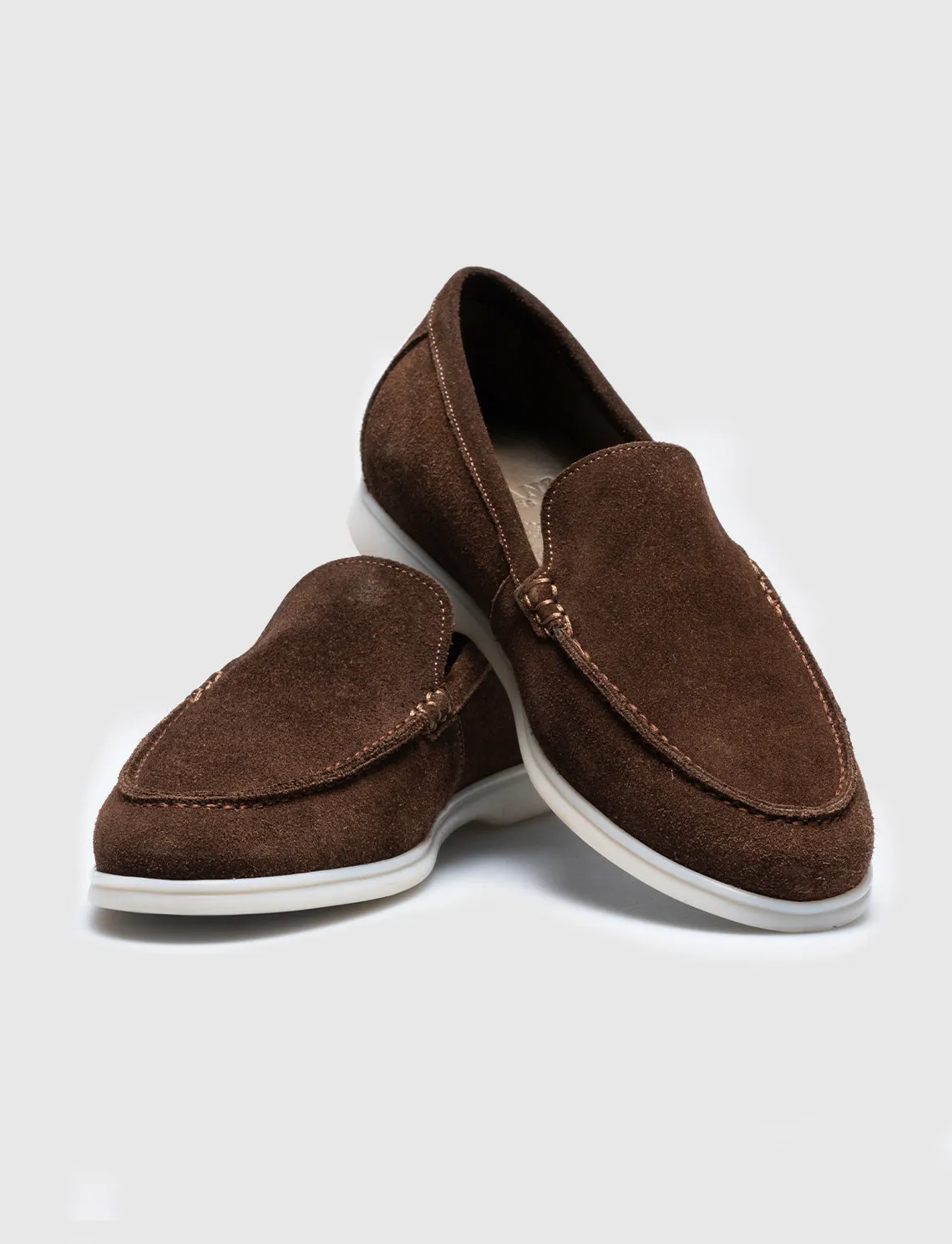 Men Brown Genuine Leather Casual Slip Ons