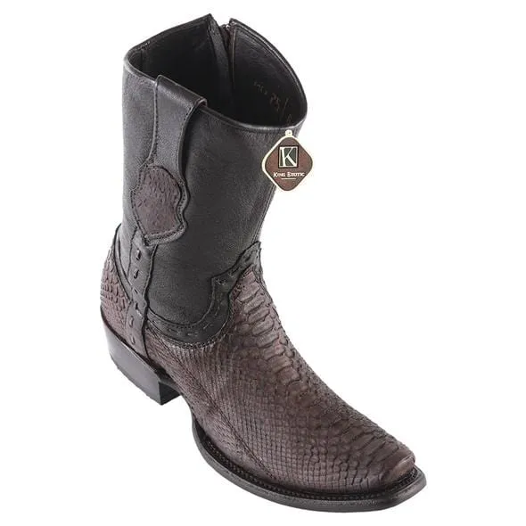 Men's King Exotic Original Python Skin Dubai Style Short Boot 479BN5707