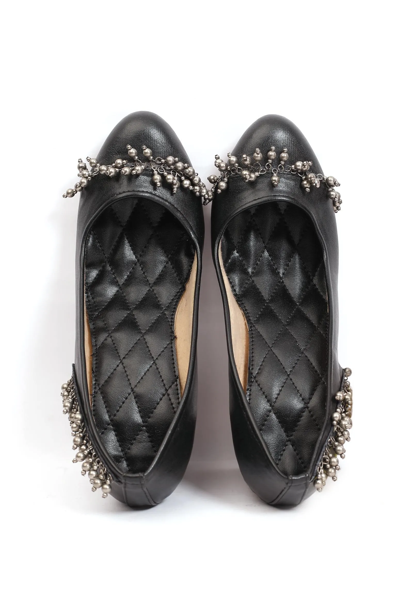 Nalani Black Ghungroo Platform Heels