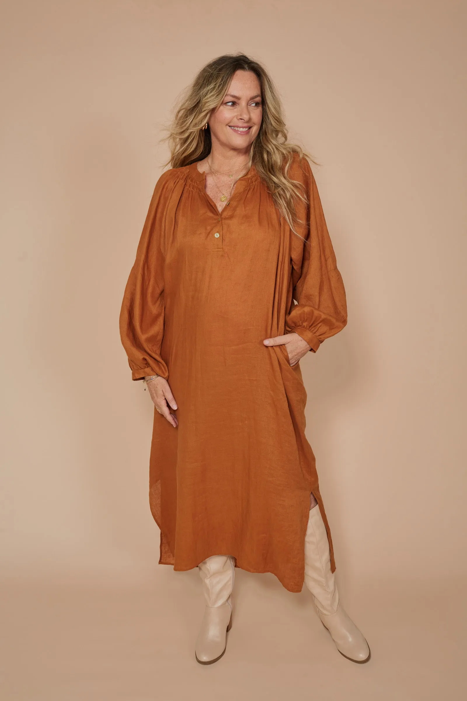 Nama Dress - Ochre