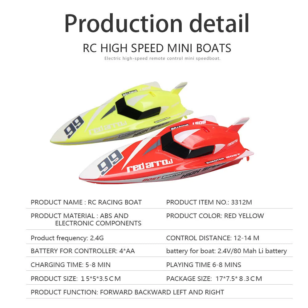 Remote Control Waterproof Racing Boat - RC 4CH 2.4G (PRICE REDUCED)