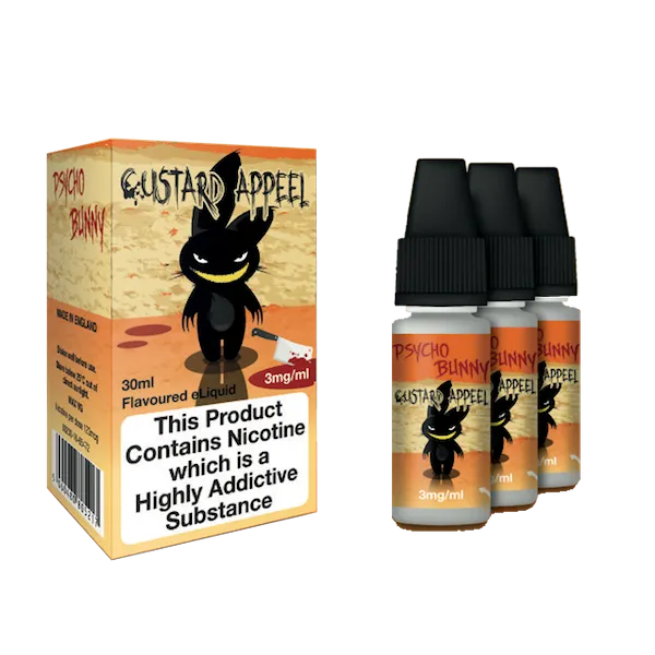 SALE!!! Psycho Bunny 3 x 10ml E-Liquid PRICE REDUCED!!