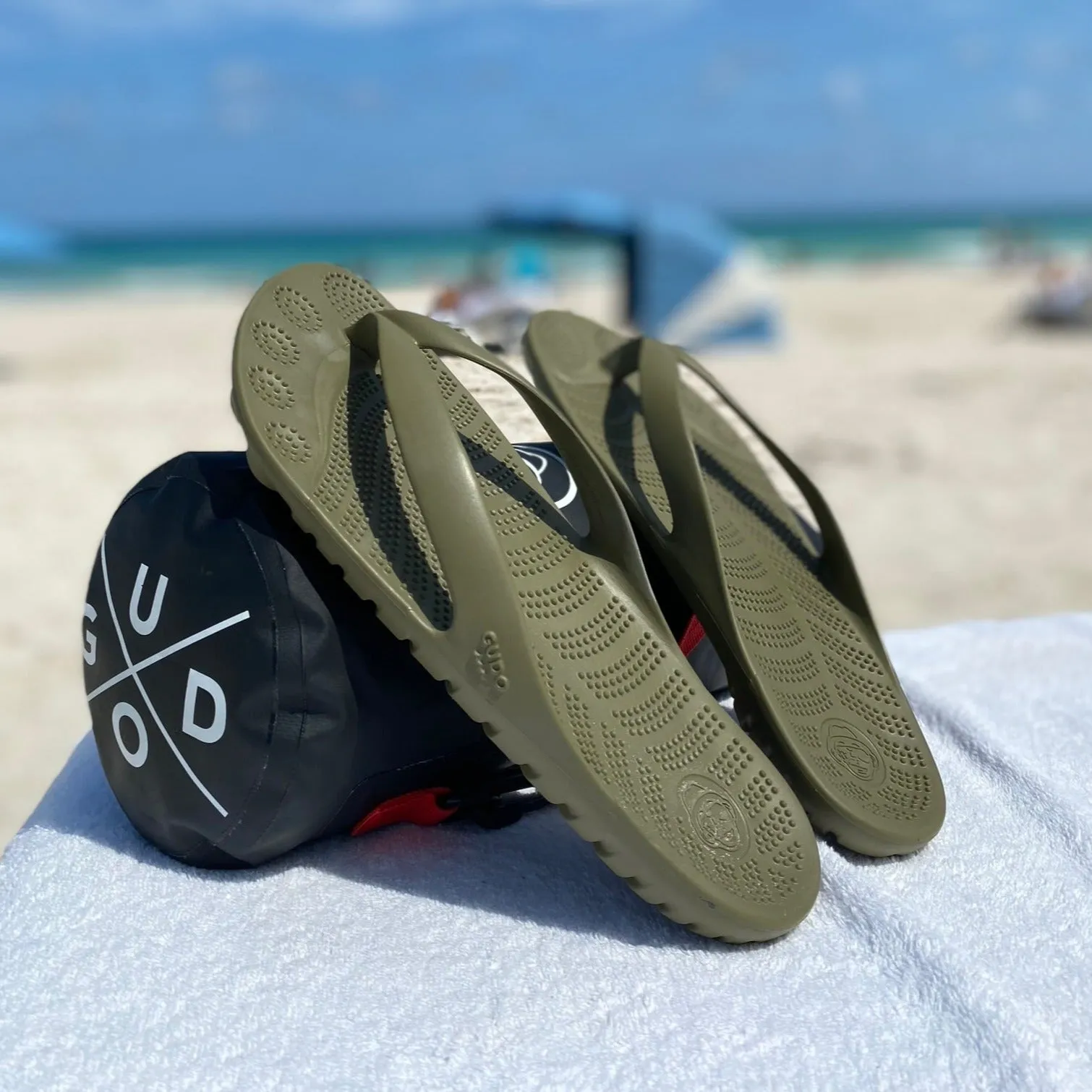 Seaweed Green Flip-Flops