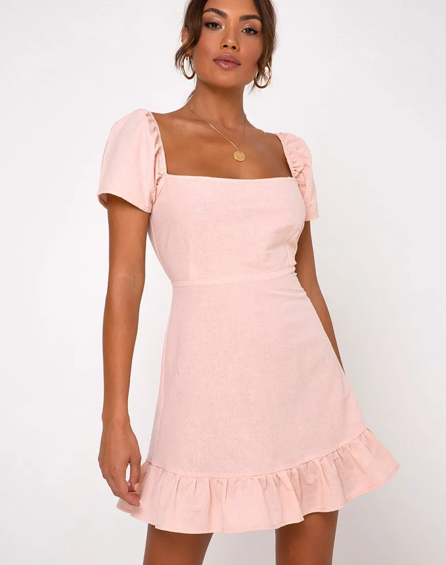 Syami Dress in Peach